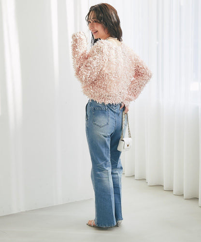 膠帶紗線前後兩穿開衫