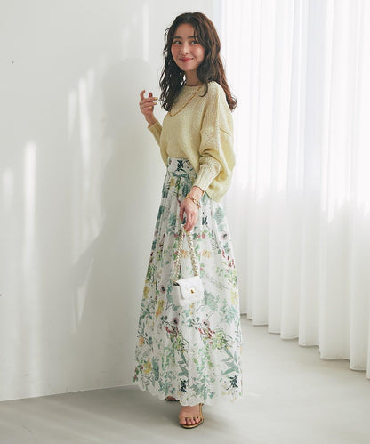 【復刻・新色黃色登場】亮片麻花針織衫