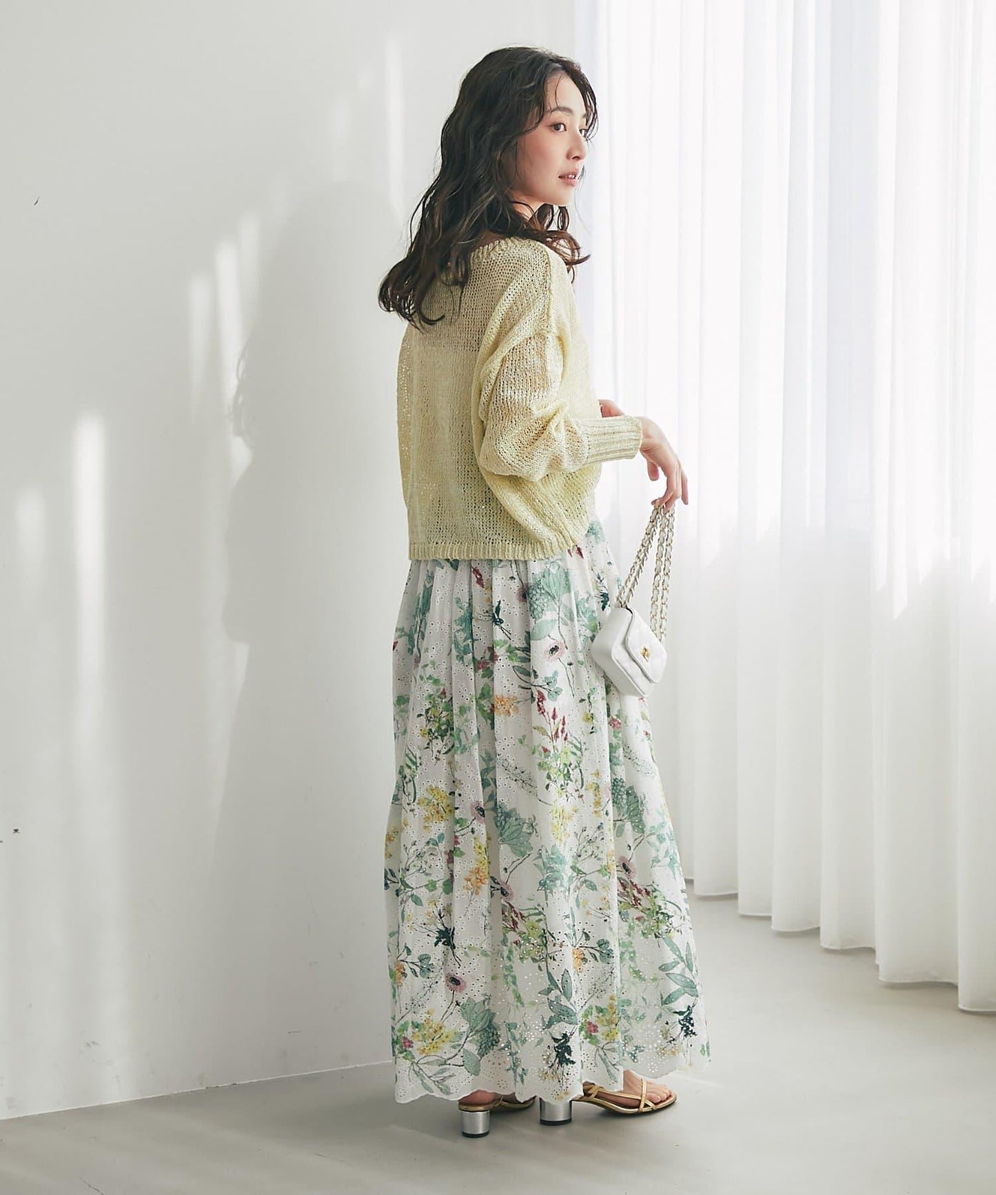 【復刻・新色黃色登場】亮片麻花針織衫