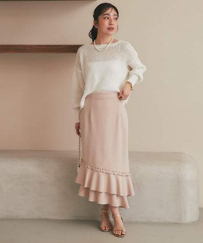 【復刻・新色黃色登場】亮片麻花針織衫