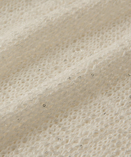 【復刻・新色黃色登場】亮片麻花針織衫