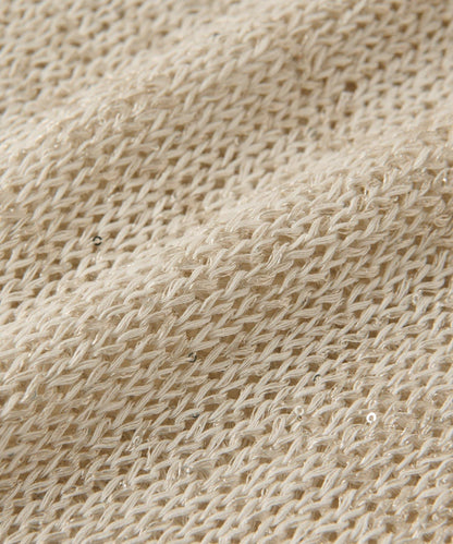 【復刻・新色黃色登場】亮片麻花針織衫