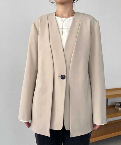 開叉袖西裝外套