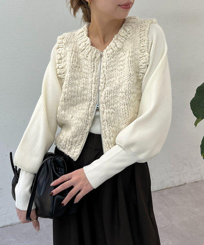 【CAPRICIEUX LE'MAGE】手工編織背心