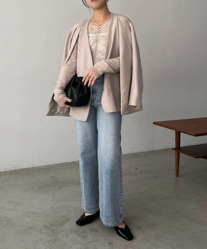 開叉袖西裝外套