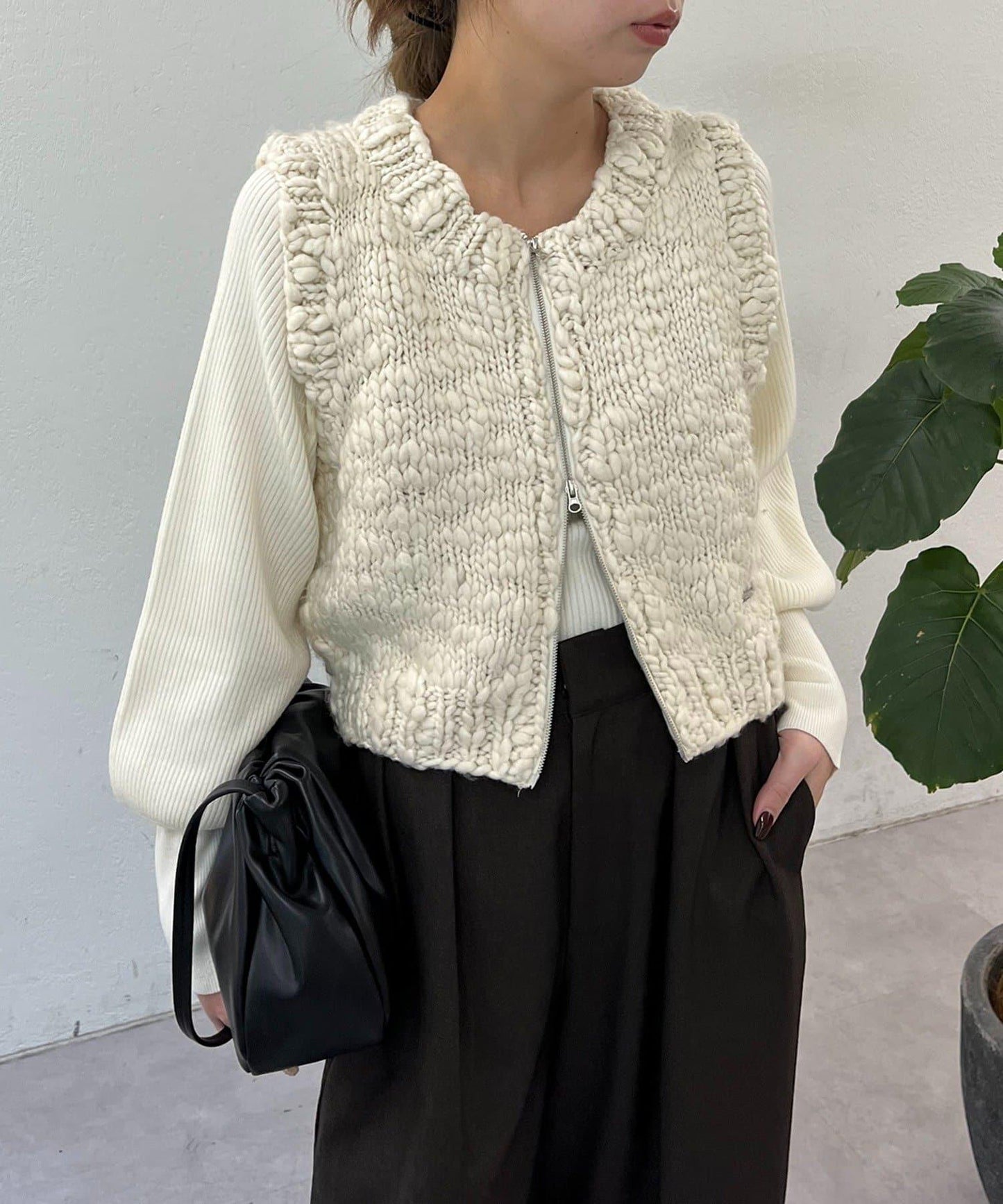 【CAPRICIEUX LE'MAGE】手工編織背心