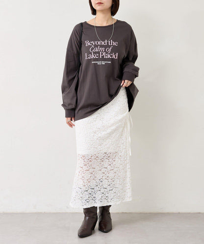 拼色大字母長袖T恤