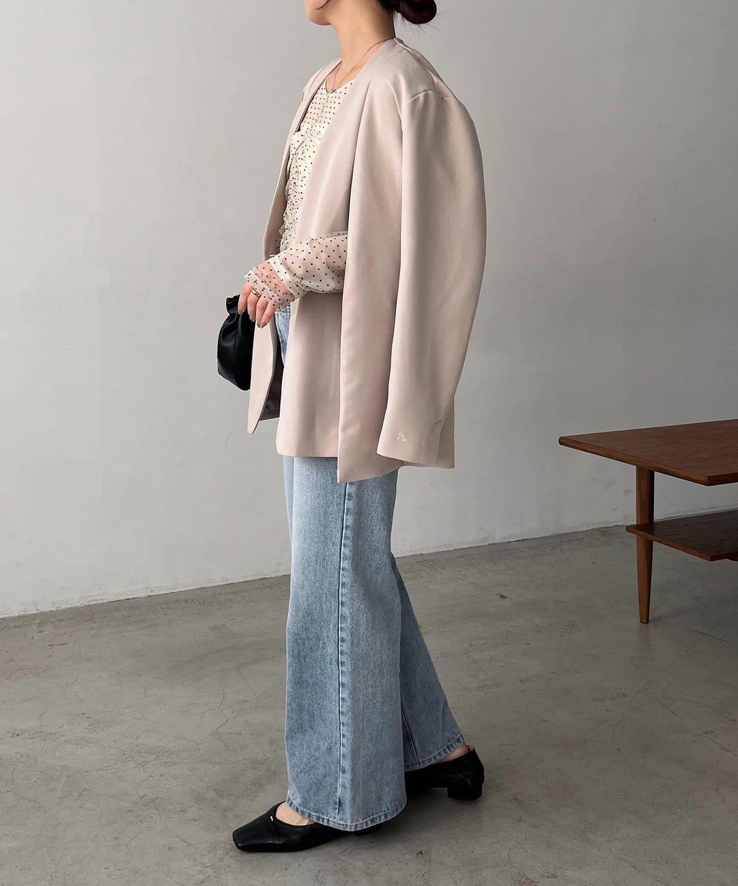 開叉袖西裝外套