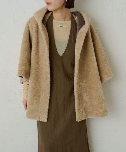 【Omekashi】短款仿毛絨斗篷