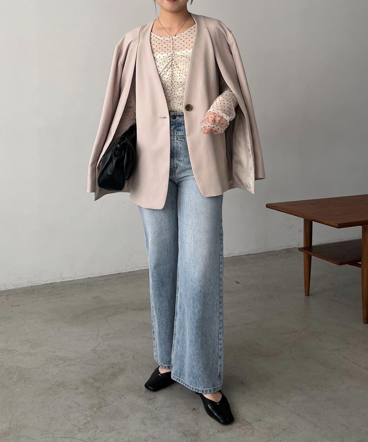 開叉袖西裝外套