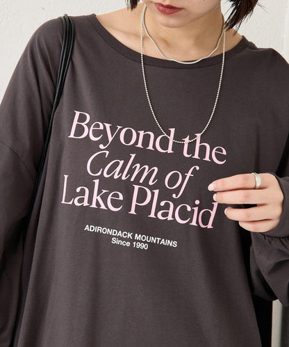 拼色大字母長袖T恤