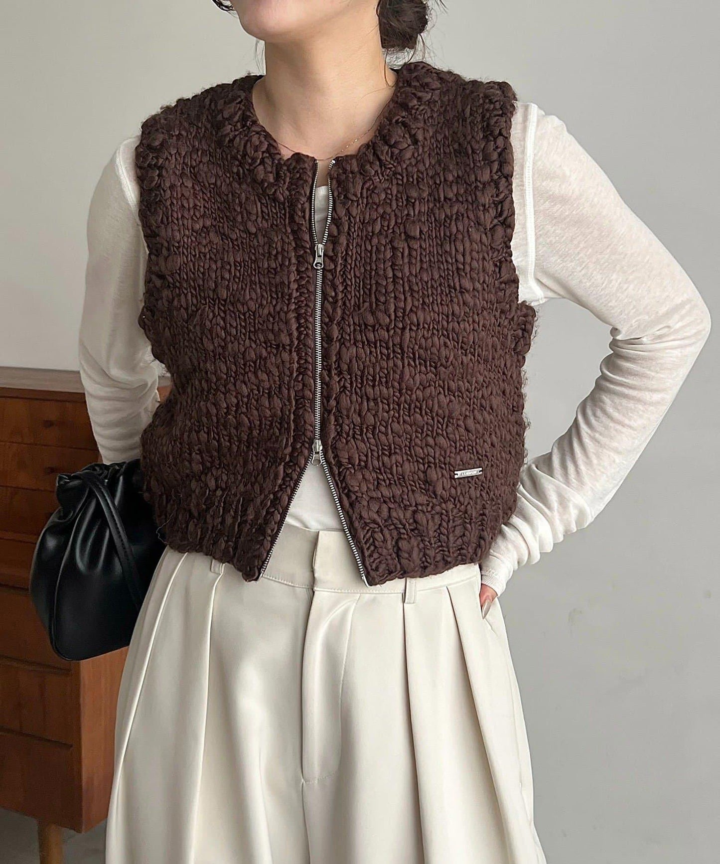 【CAPRICIEUX LE'MAGE】手工編織背心