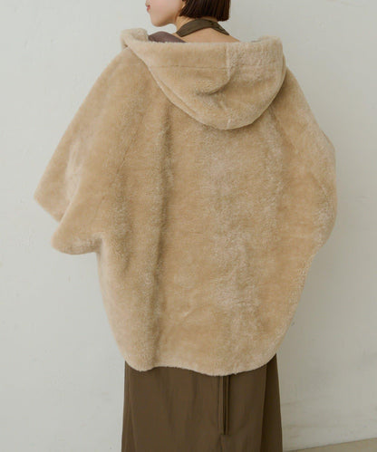 【Omekashi】短款仿毛絨斗篷