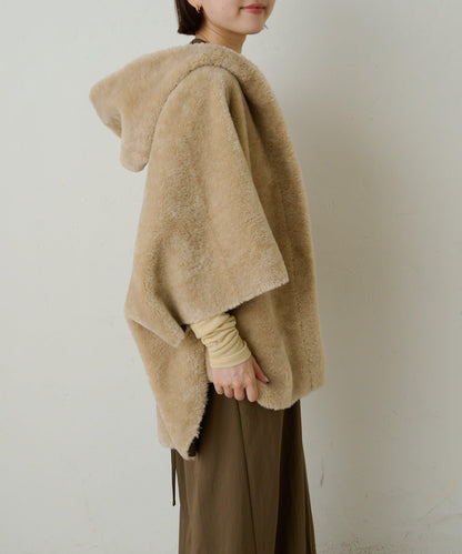 【Omekashi】短款仿毛絨斗篷