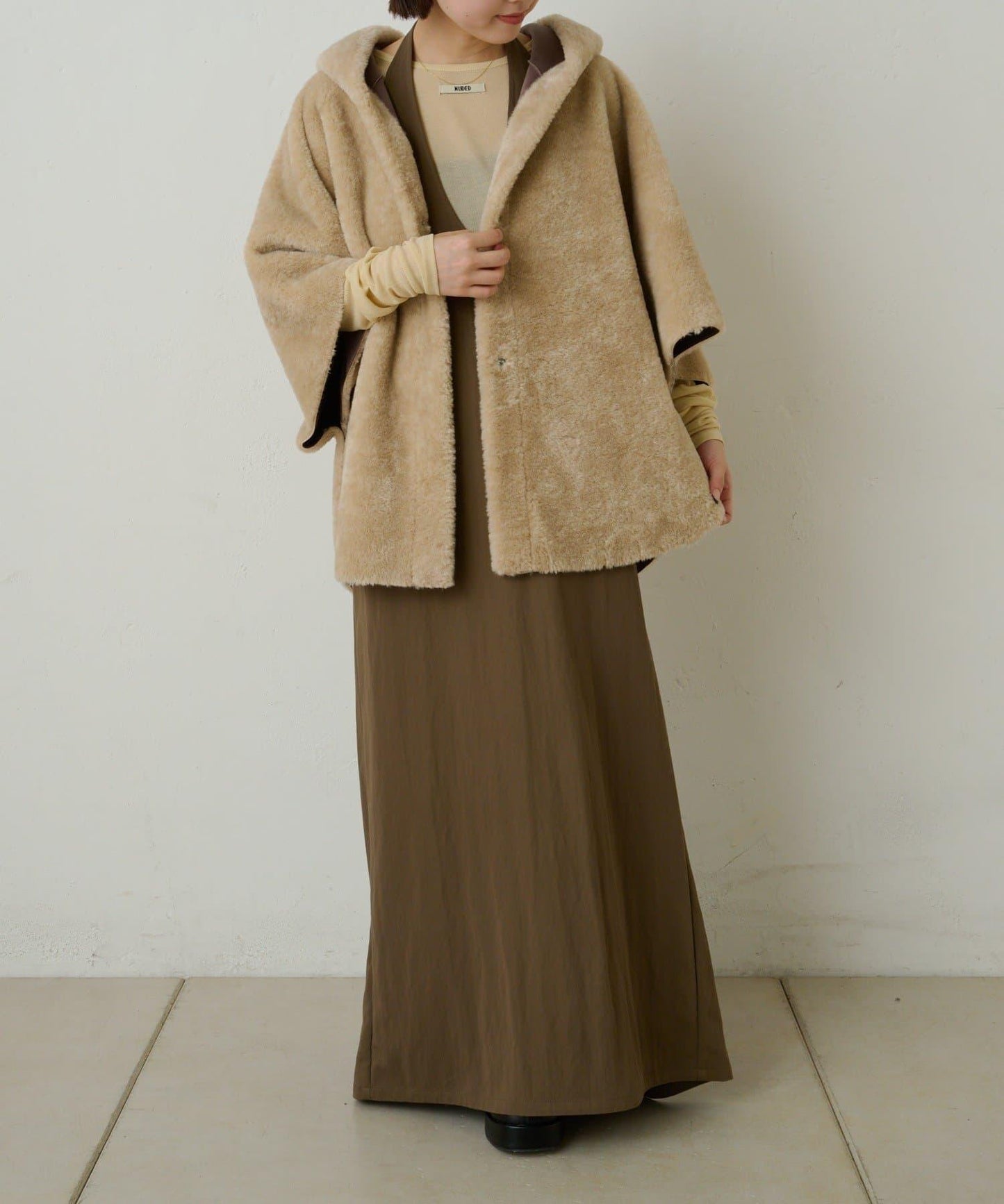 【Omekashi】短款仿毛絨斗篷