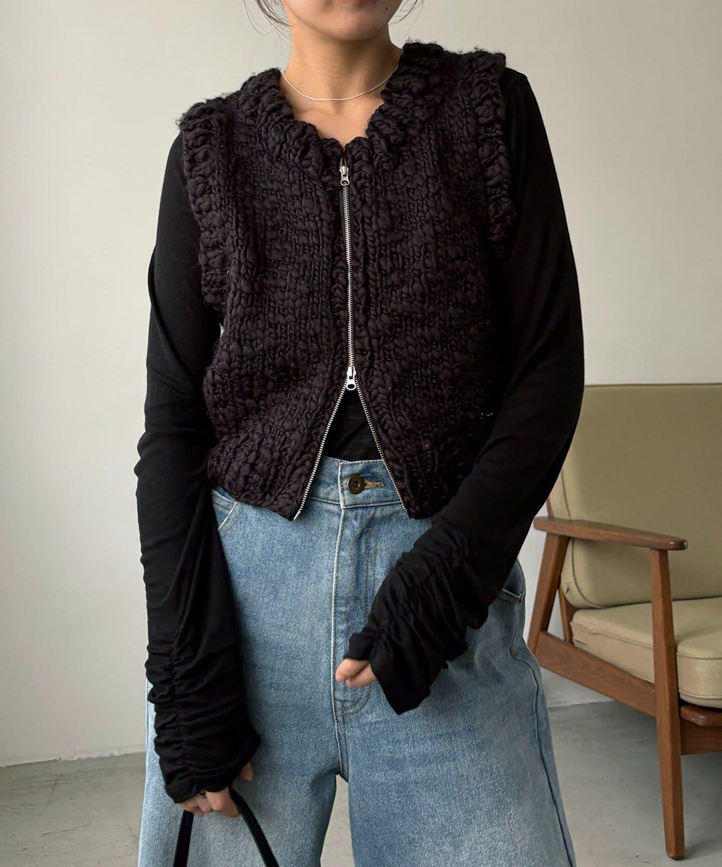 【CAPRICIEUX LE'MAGE】手工編織背心