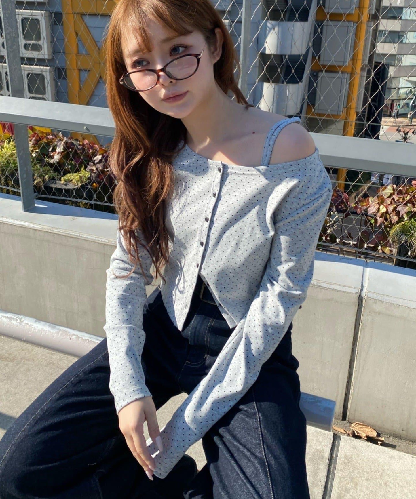 吊帶套裝緊身開衫