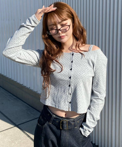 吊帶套裝緊身開衫