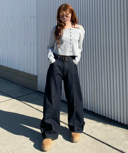 吊帶套裝緊身開衫