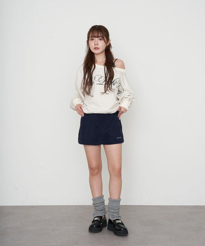 【RAY CASSIN】層疊字母單肩衛衣