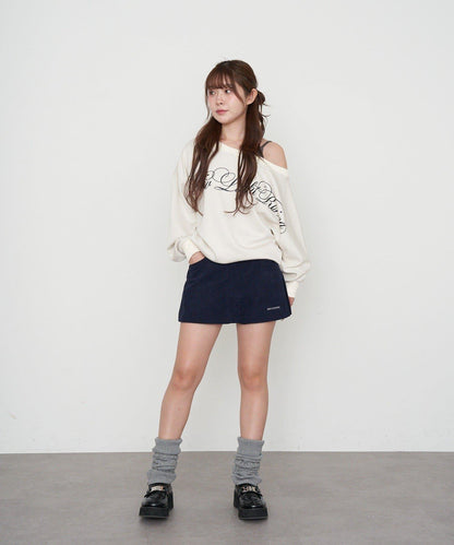 【RAY CASSIN】層疊字母單肩衛衣