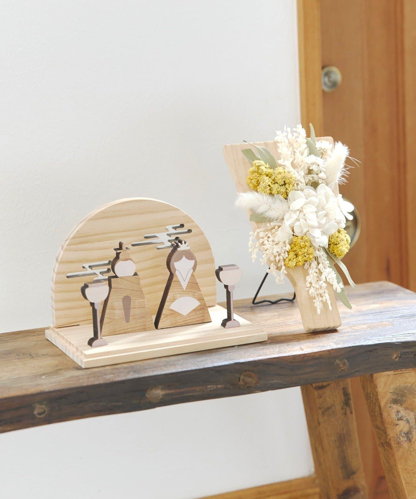 羽子板乾花裝飾擺件/女兒節