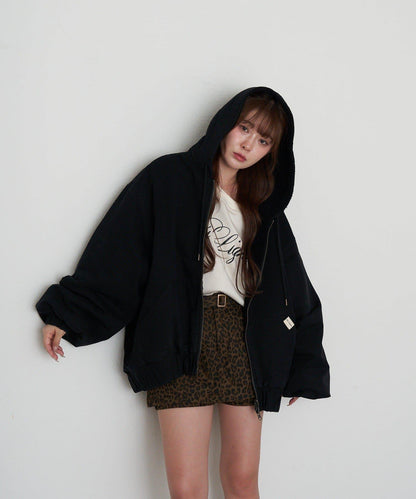 【RAY CASSIN】層疊字母單肩衛衣