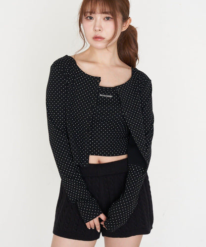 吊帶套裝緊身開衫