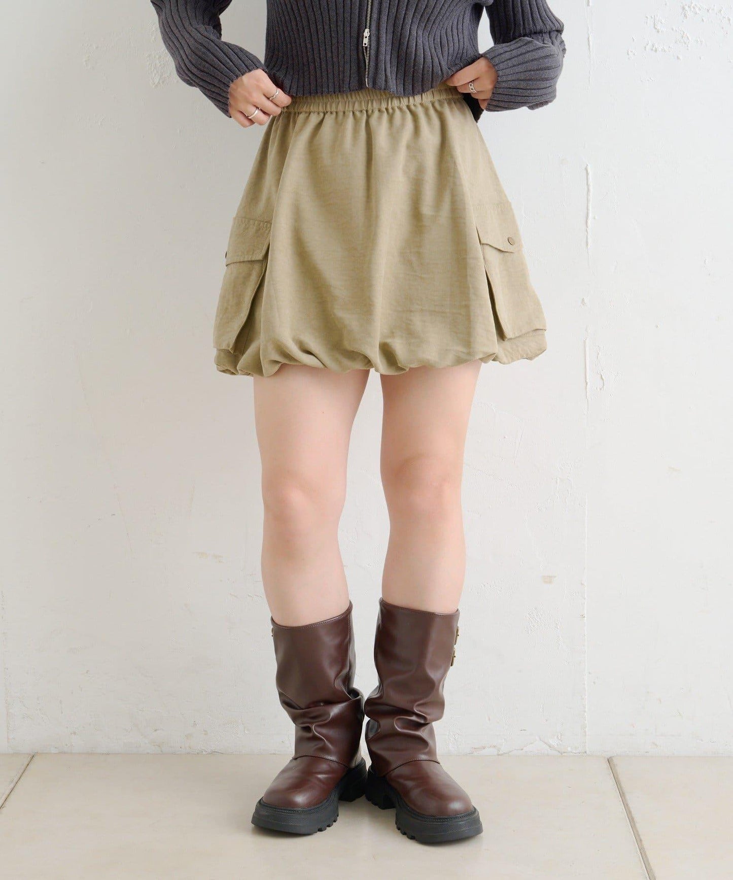 【w closet】泡泡工裝半身裙