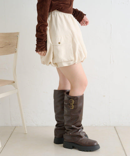 【w closet】泡泡工裝半身裙