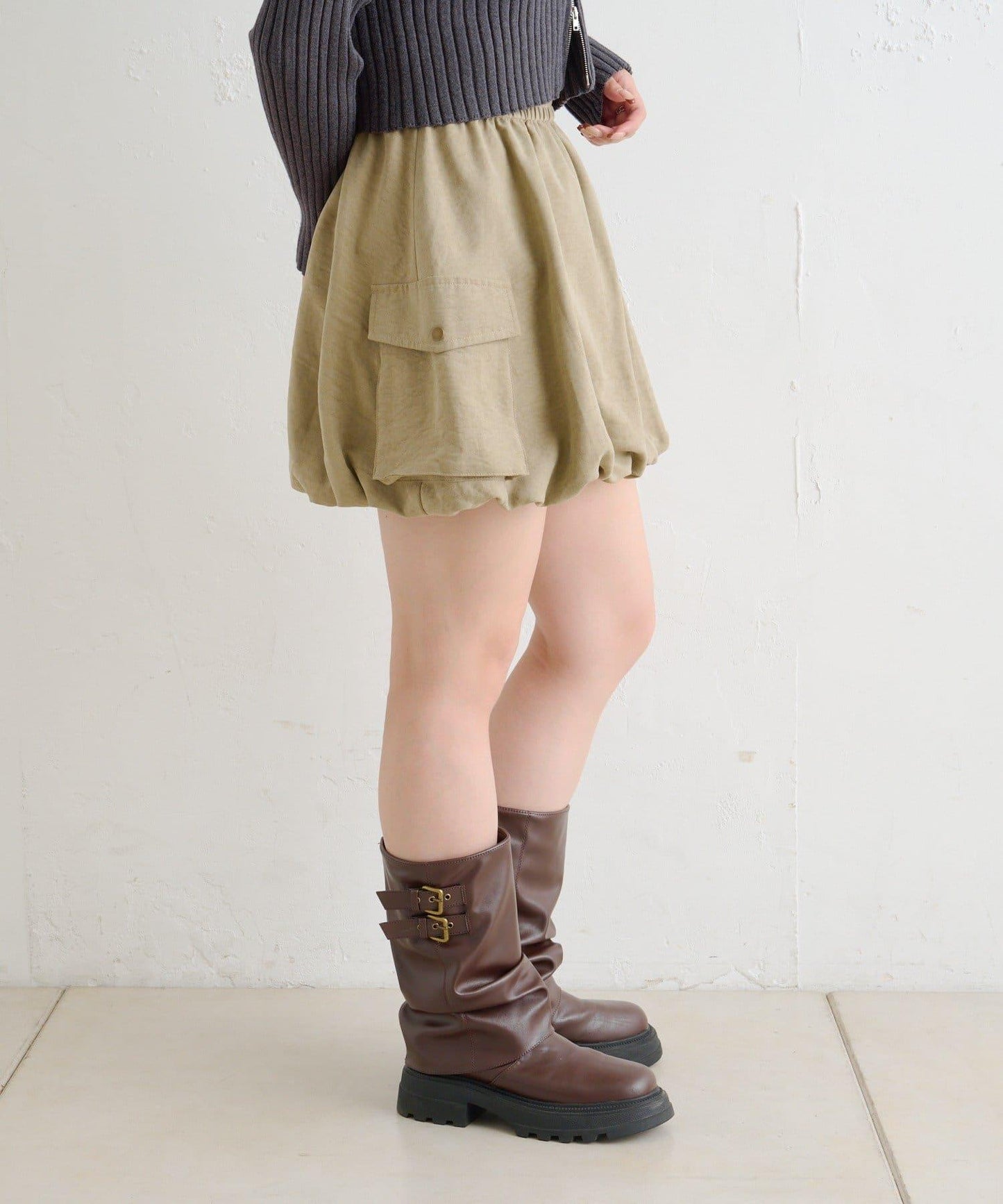 【w closet】泡泡工裝半身裙