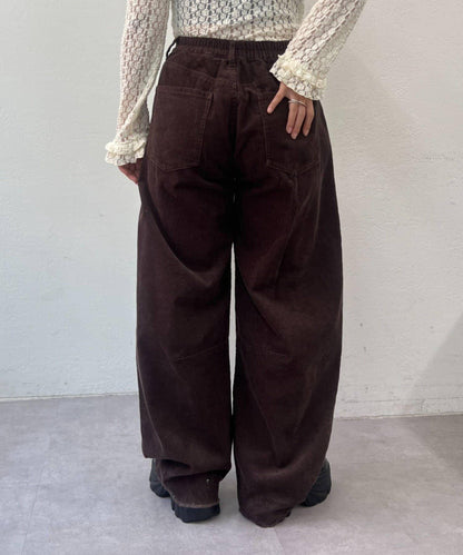 【w closet】燈芯絨破洞褲