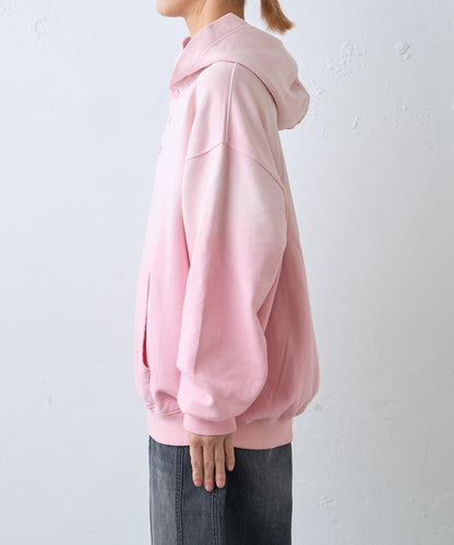 男女同款噴塗工藝亨利扣連帽衛衣