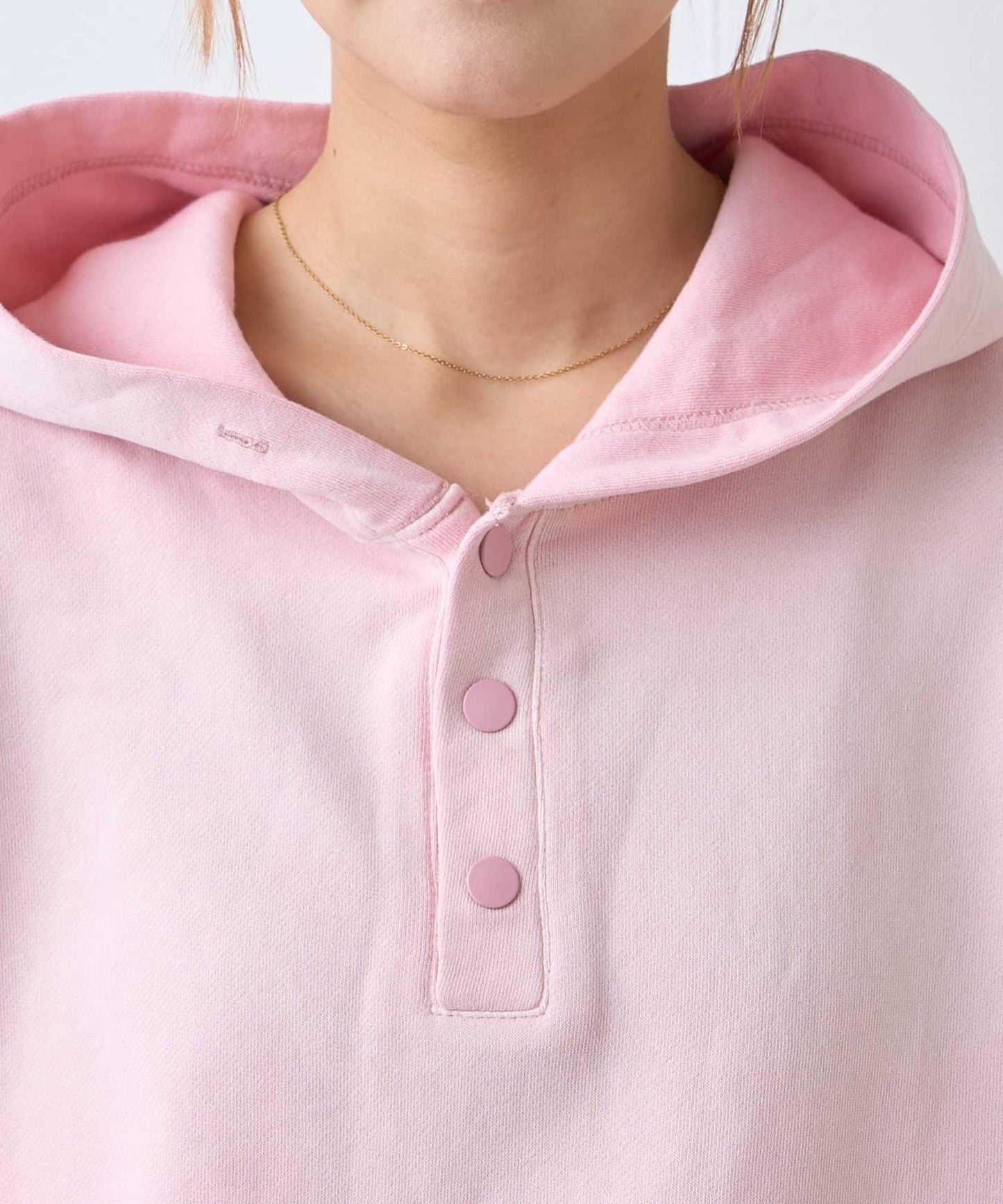 男女同款噴塗工藝亨利扣連帽衛衣