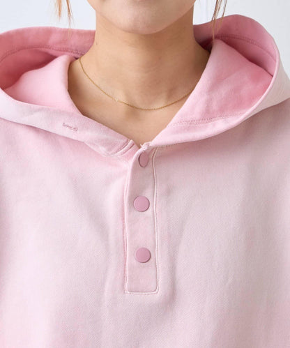 男女同款噴塗工藝亨利扣連帽衛衣