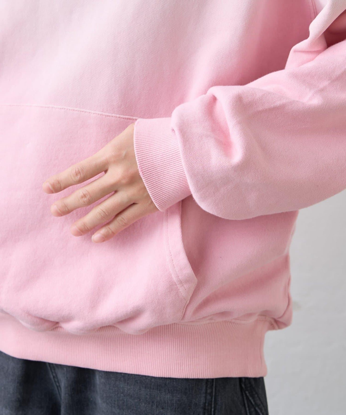 男女同款噴塗工藝亨利扣連帽衛衣