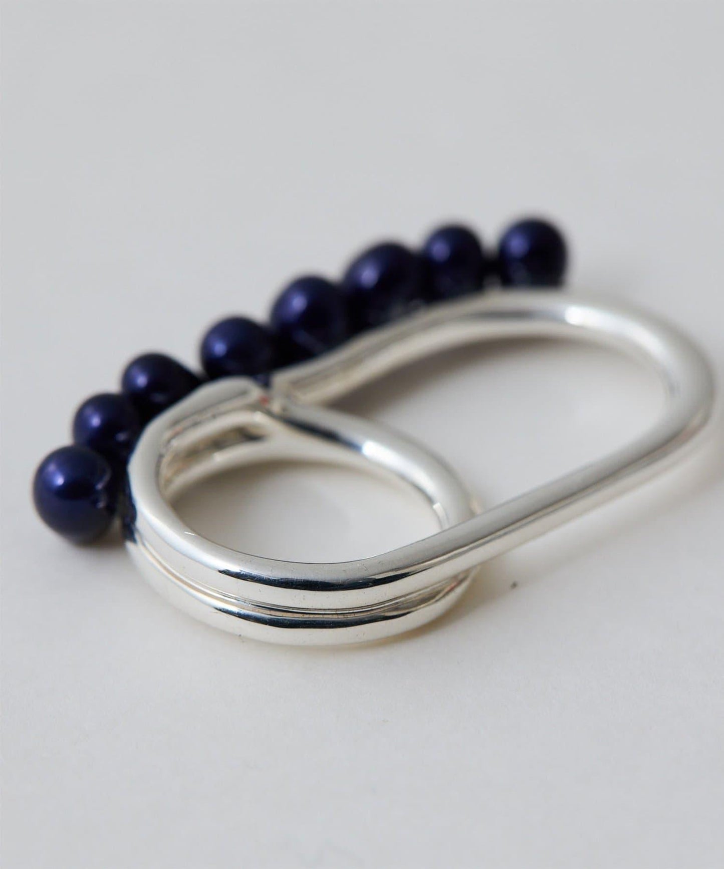 【Hoaw.】珍珠雙環戒指