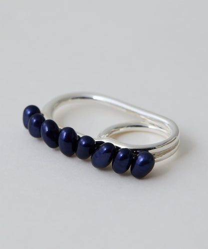 【Hoaw.】珍珠雙環戒指