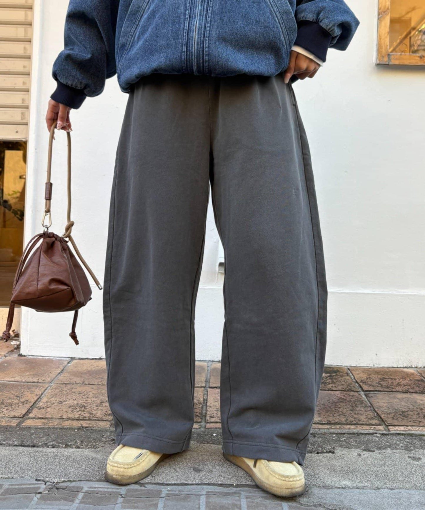 UNISEX水洗磨毛衛衣休閒褲