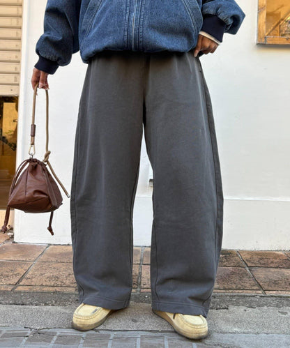UNISEX水洗磨毛衛衣休閒褲