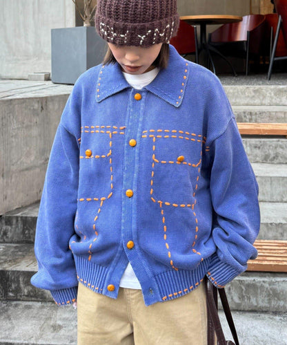 【SOUNDS GOOOOD】成品染色針織夾克