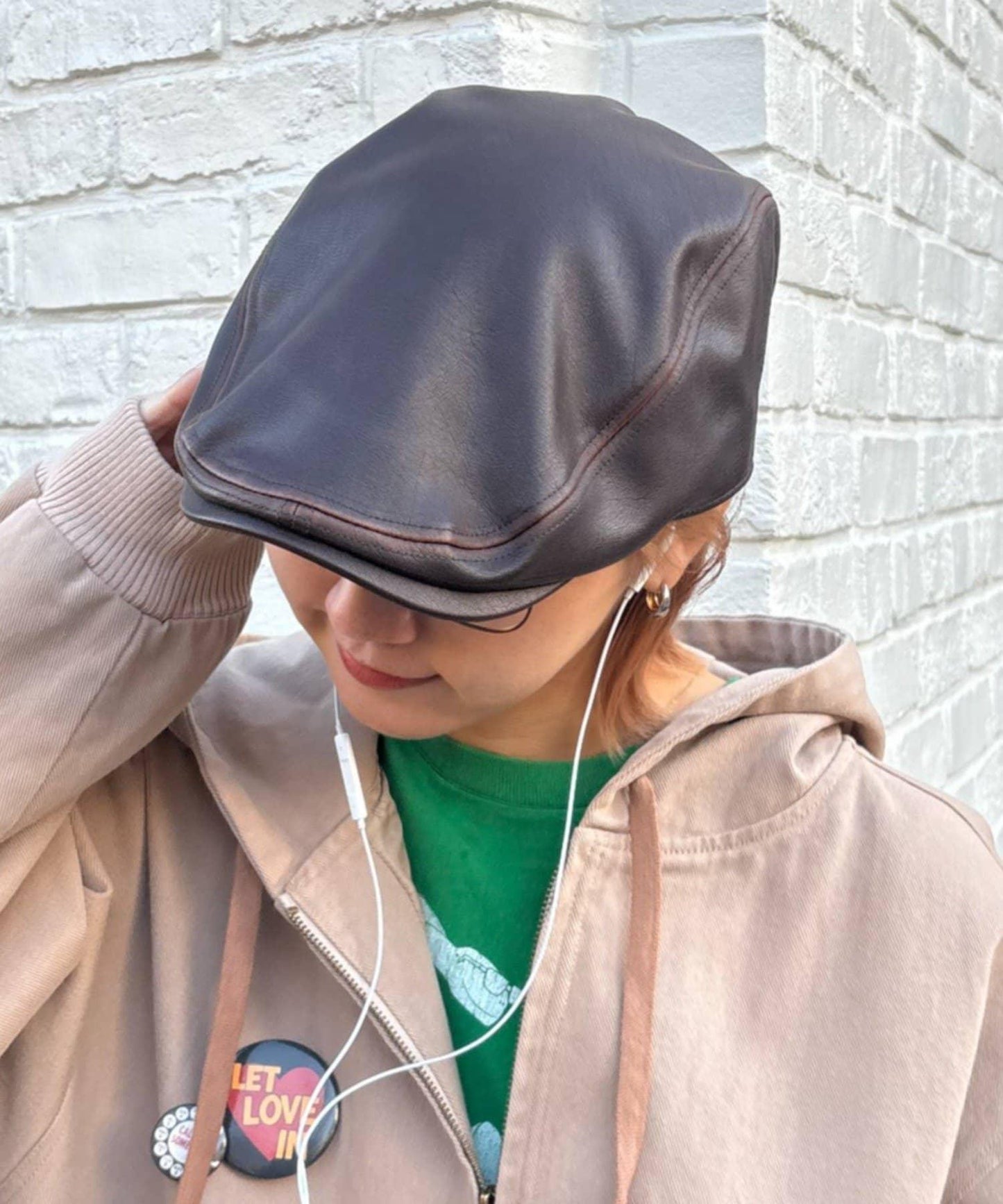 CIAOPANIC TYPY UNISEX 皮革獵帽