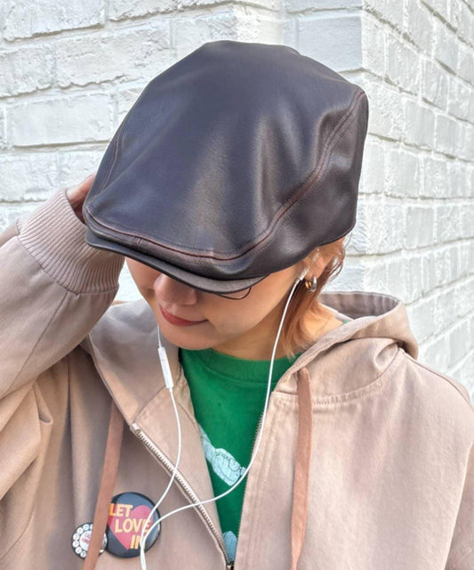 CIAOPANIC TYPY UNISEX 皮革獵帽