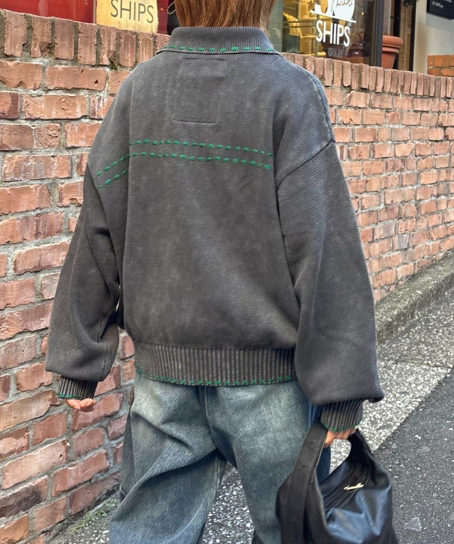 【SOUNDS GOOOOD】成品染色針織夾克