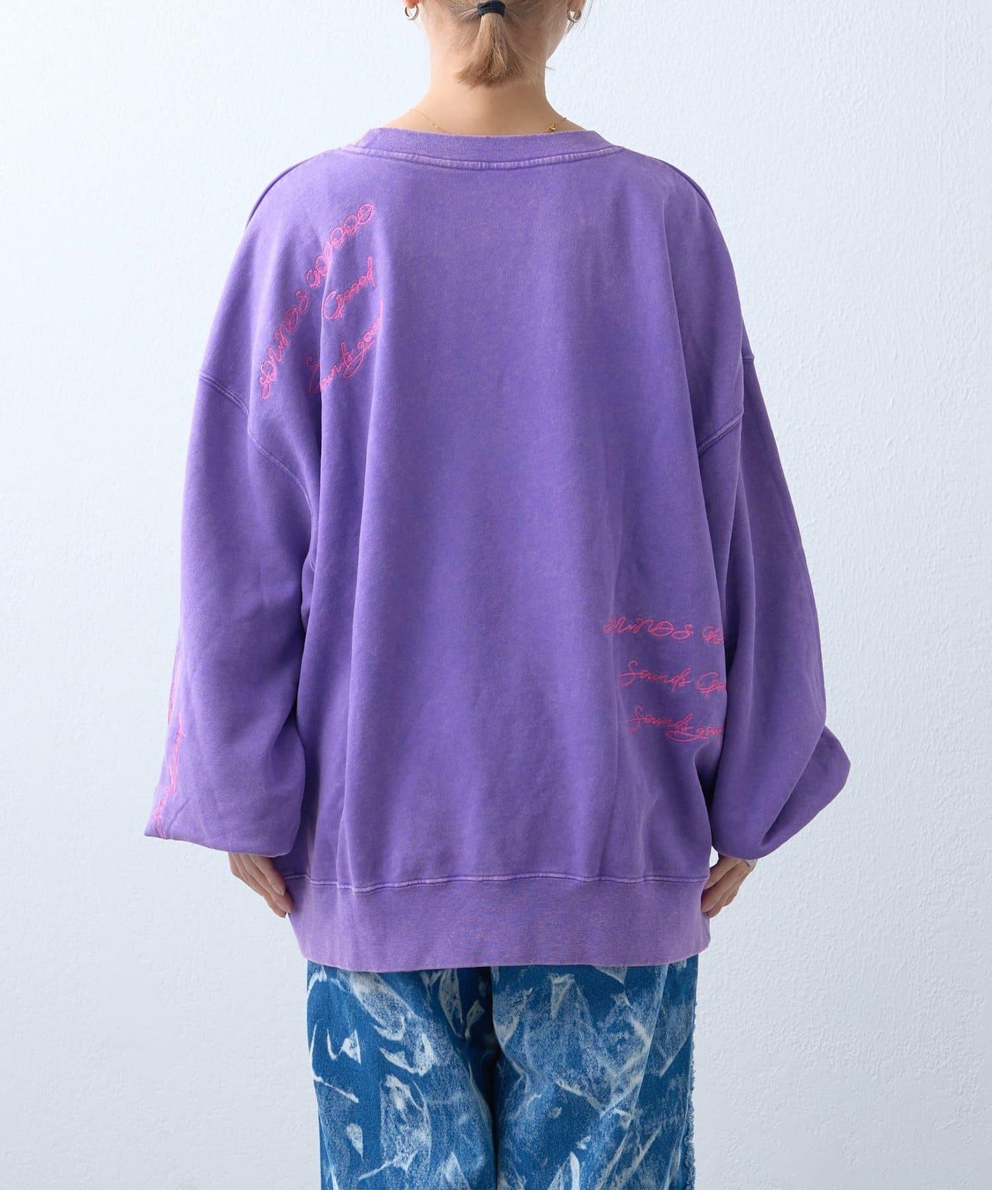 DOG印花刺繡復古衛衣