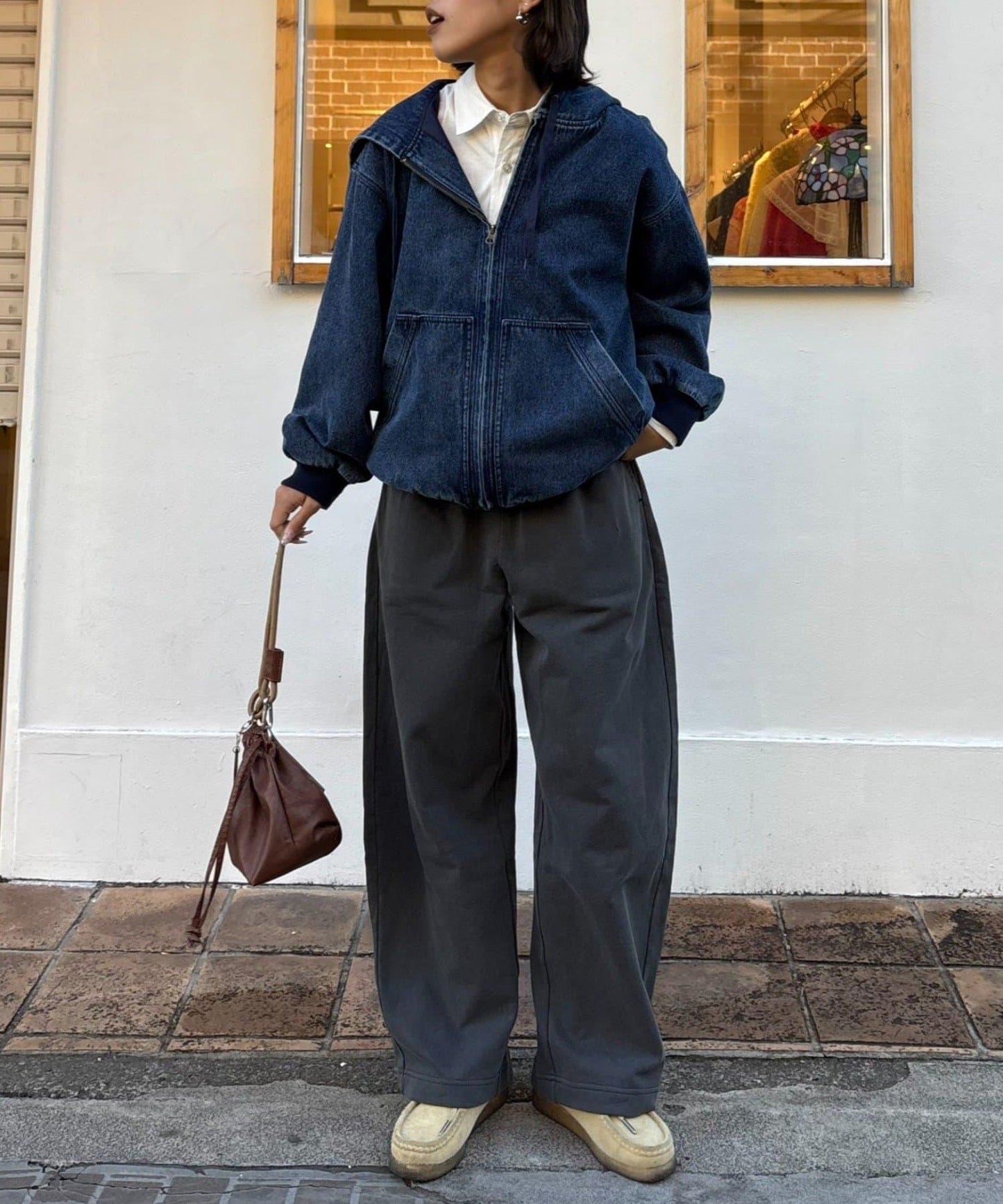 UNISEX水洗磨毛衛衣休閒褲