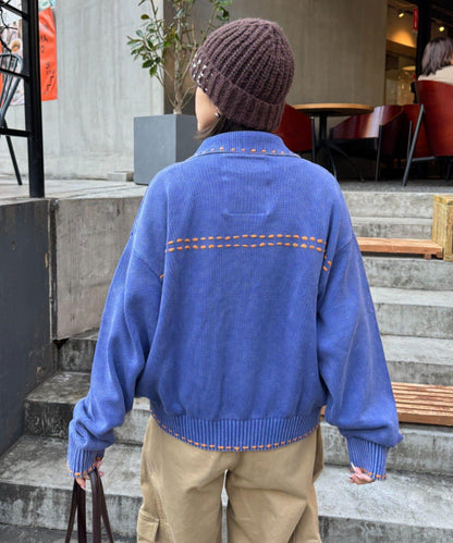 【SOUNDS GOOOOD】成品染色針織夾克