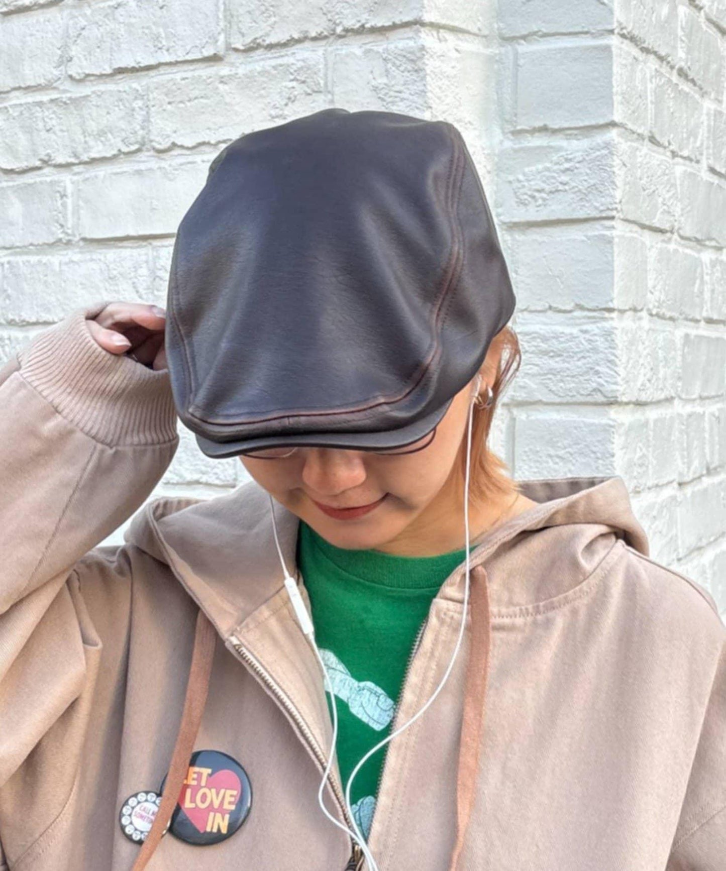 CIAOPANIC TYPY UNISEX 皮革獵帽