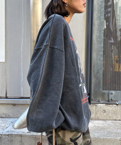 DOG印花刺繡復古衛衣