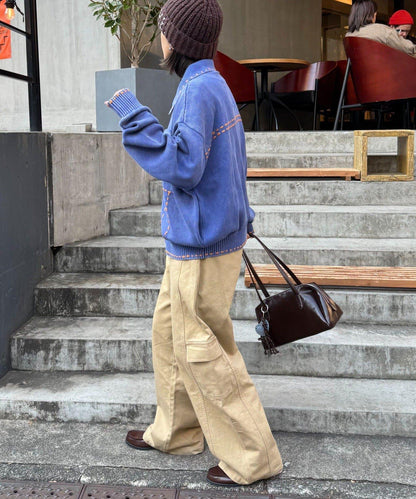 【SOUNDS GOOOOD】成品染色針織夾克